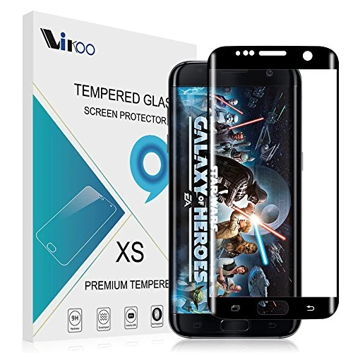 SAMSUNG S7 EDGE TEMPERED GLASS CURVED BLACK
